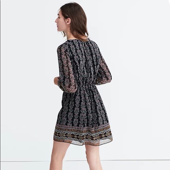 Madewell laced up dress in burnished floral - Picture 2 of 10